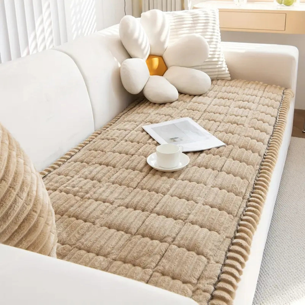 Plush Sofa Cushion Cover