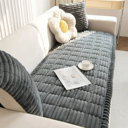 Plush Sofa Cushion Cover