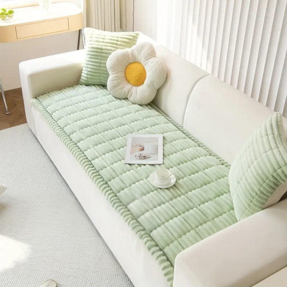 Plush Sofa Cushion Cover