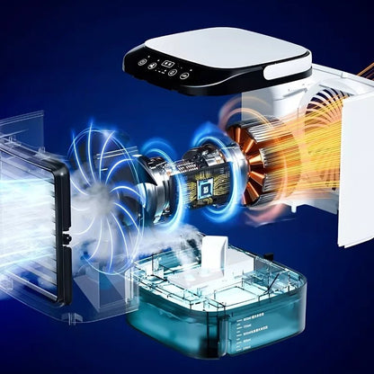 Portable Air Cooler with Humidifier and LED Light | Skanto