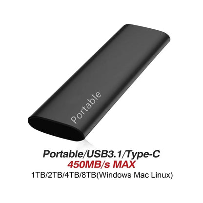 Skanto | Portable External SSD High-Speed Aluminum Storage Drive