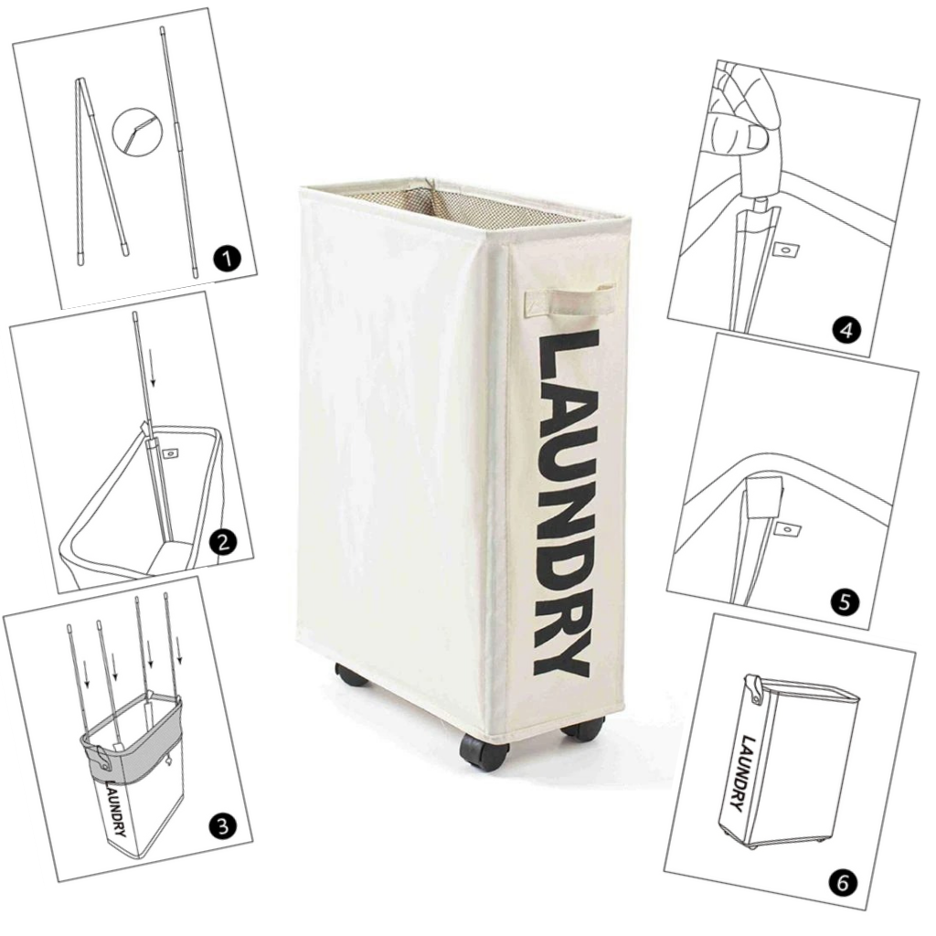 Rolling Laundry Basket