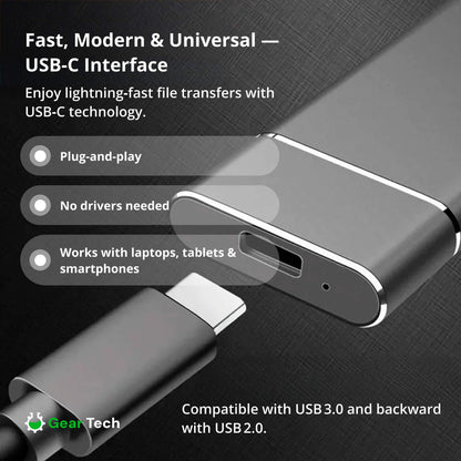 Skanto | Portable SSD for Large Storage – 5TB External Hard Drive with Blazing Fast Transfer Speeds