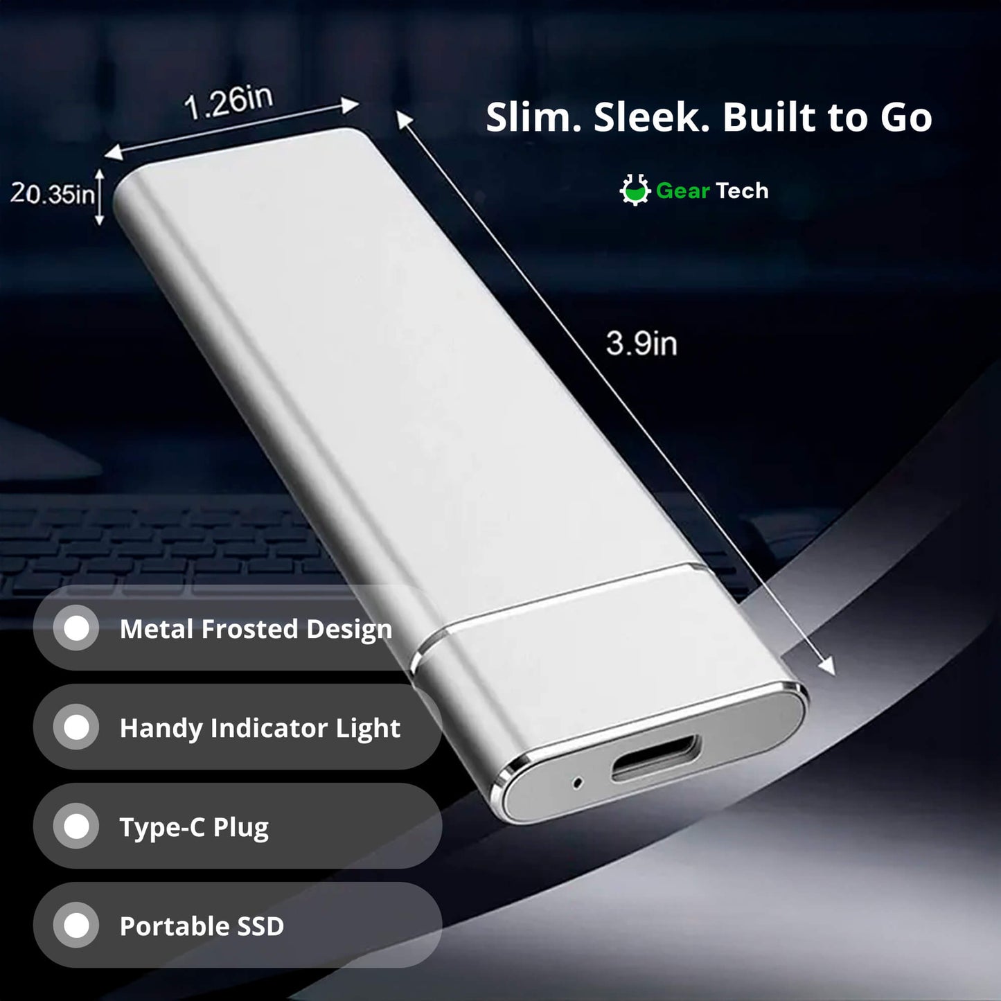 Skanto | Portable SSD for Large Storage – 5TB External Hard Drive with Blazing Fast Transfer Speeds