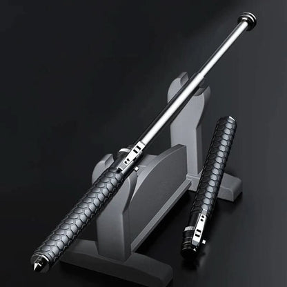 Adjustable hiking pole made of alloy steel with non-slip grip, lightweight and compact for outdoor activities, trekking, and travel