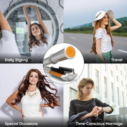 Kalsten | Professional 2 in 1 Rotating Iron Hair Brush