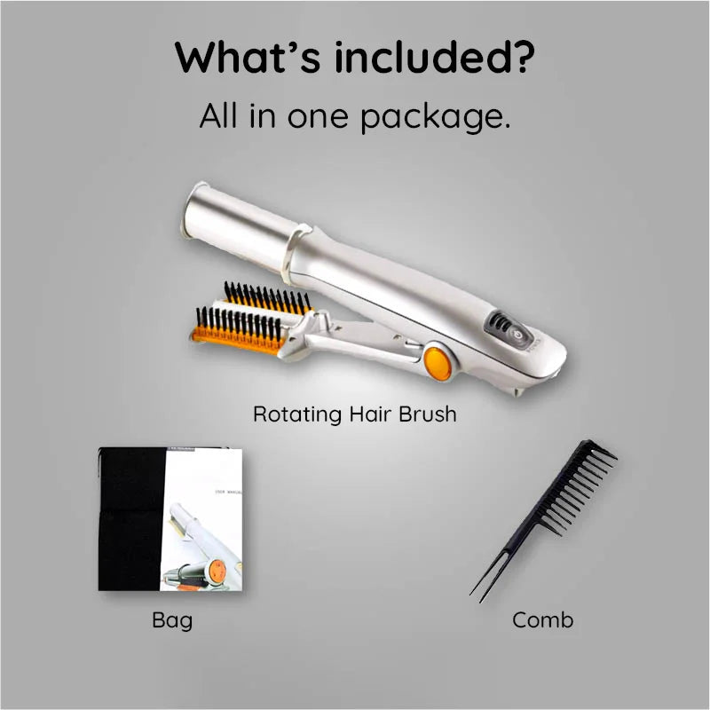 Kalsten | Professional 2 in 1 Rotating Iron Hair Brush