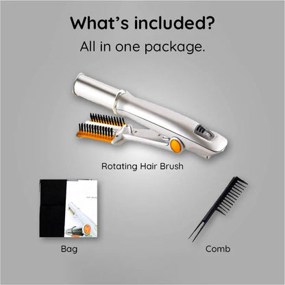Kalsten | Professional 2 in 1 Rotating Iron Hair Brush