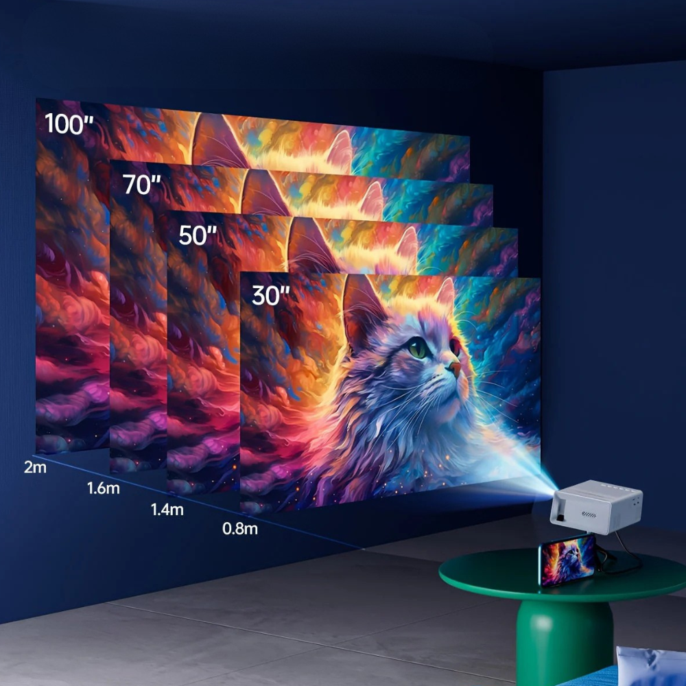 BowLift | Projector Portable Mini HD LED Home Theater Outdoor 3000 Lumen