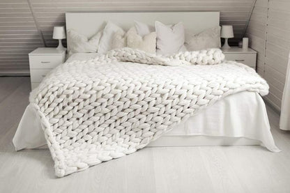 BowLift | Cozy Knitted Blanket 80x100 cm and 100x120 cm – Stylish Home Accessory for Autumn and Winter