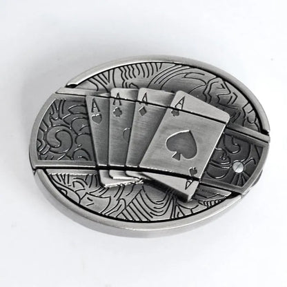 Sandsberg | Men's Leather Punk Belt | Vintage Metal Buckle Designs