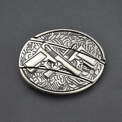 Sandsberg | Men's Leather Punk Belt | Vintage Metal Buckle Designs