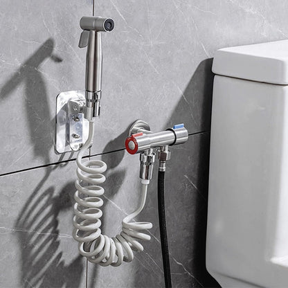 Skanto | PureMist Handheld Bidet Sprayer with Adjustable Water Flow – Stainless Steel Hygiene Kit