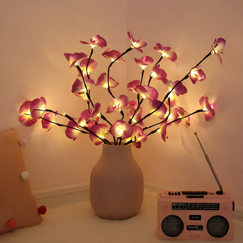 LED Lighted Artificial Branch Table Lamp | Kalsten