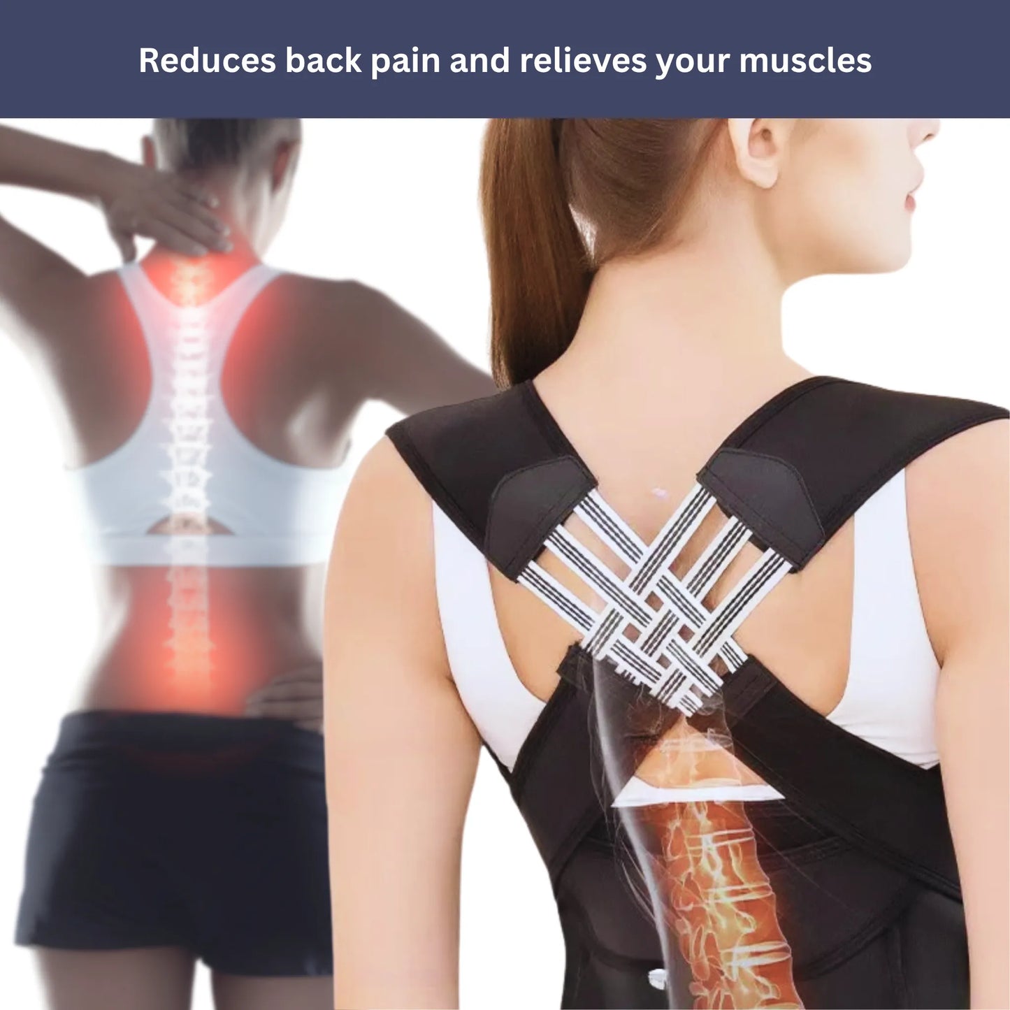 Skanto | Back Support & Posture Corrector | Adjustable, Comfortable & Ideal for Improving Confidence & Posture