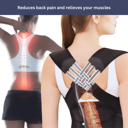Skanto | Back Support & Posture Corrector | Adjustable, Comfortable & Ideal for Improving Confidence & Posture