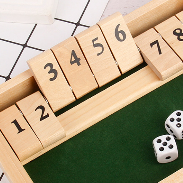 BowLift | "Shut The Box" game – Fun table math game for adults and children