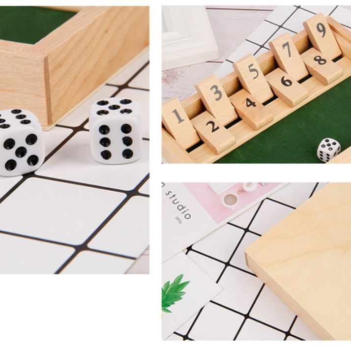 Shut The Box Game - Fun Table Math Game for Adults and Kids | Kalsten