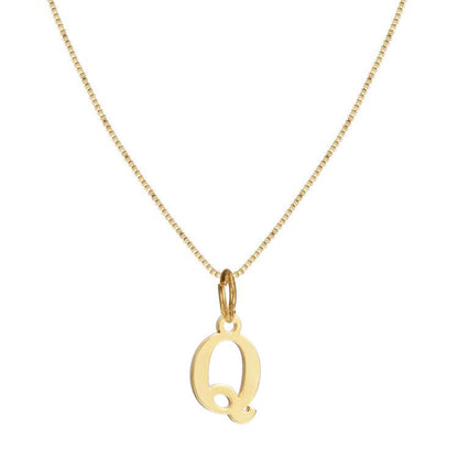 Skanto | 14k Minimal Serif Initial Necklace