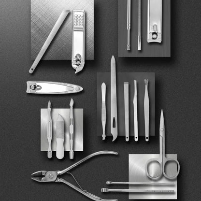 Skanto | LuxeTools 19-Piece Professional Stainless Steel Nail and Foot Care Set
