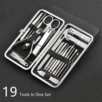 Kalsten | LuxeTools 19-Piece Professional Stainless Steel Manicure & Pedicure Set