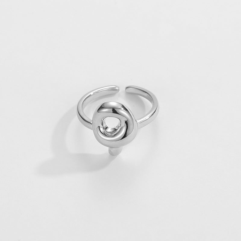 BowLift | Cute Bubble Letter Initial Ring