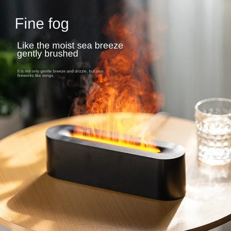 Flammen-Aroma-Diffuser mit 7 Farben | Luftbefeuchter