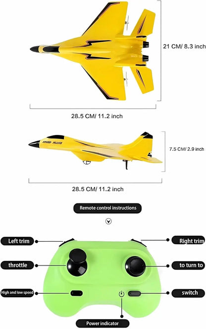 BowLift | RC-Plane with Gyroscope – Child-friendly & perfect for outdoors
