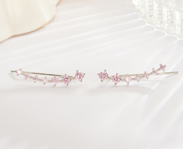 Skanto | Glamour | Sparkling Zircon 925 Sterling Silver Earrings