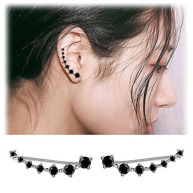 Skanto | Glamour | Sparkling Zircon 925 Sterling Silver Earrings