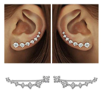 Skanto | Glamour | Sparkling Zircon 925 Sterling Silver Earrings