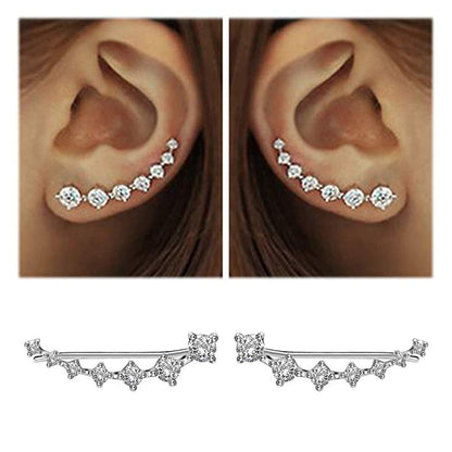 Skanto | Glamour | Sparkling Zircon 925 Sterling Silver Earrings