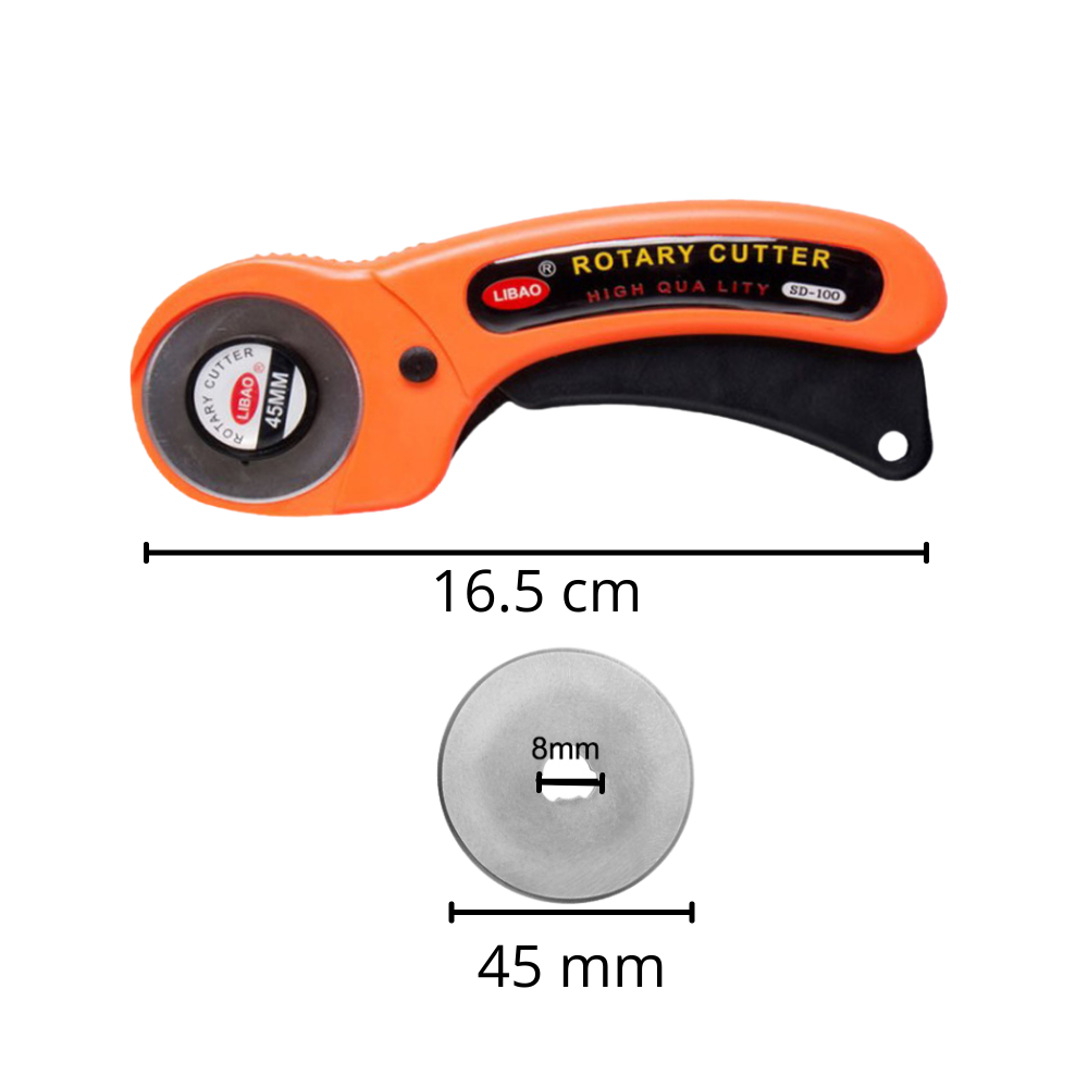 Fabric Cutter with Five 45mm Blades