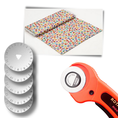 Fabric Cutter with Five 45mm Blades
