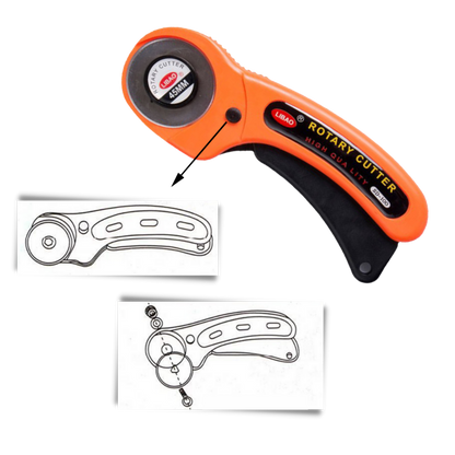 Fabric Cutter with Five 45mm Blades