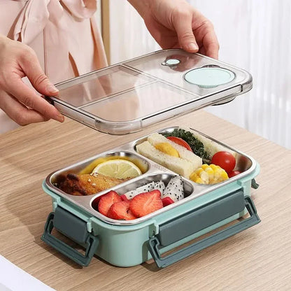 BowLift | Leak-Proof Stainless Steel Lunchbox with Cutlery (850 ml) – For Work, School & On the Go