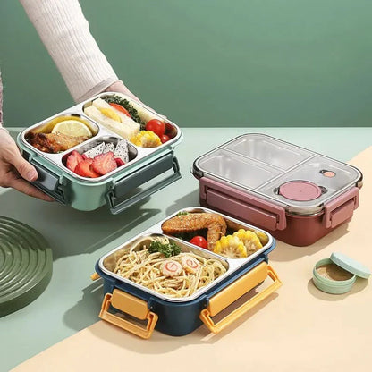 BowLift | Leak-Proof Stainless Steel Lunchbox with Cutlery (850 ml) – For Work, School & On the Go