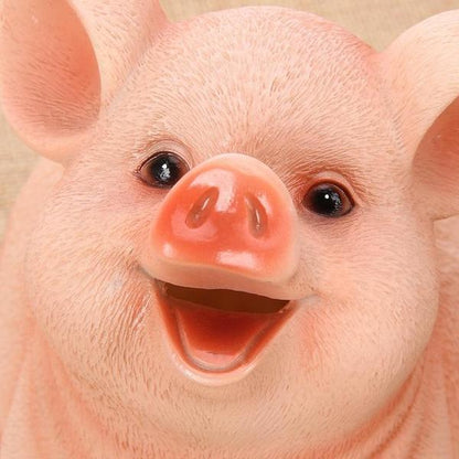 Realistic Cheerful Piggy Bank | Skanto