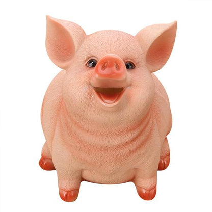 Realistic Cheerful Piggy Bank | Skanto