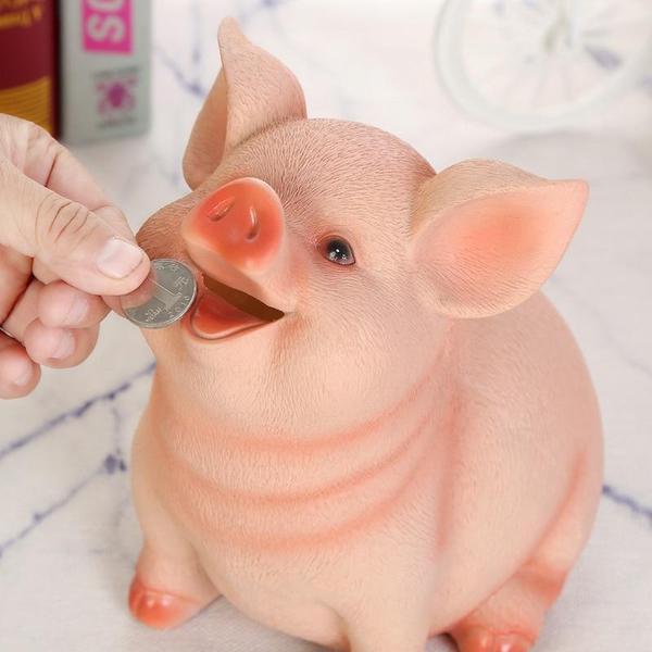 Realistic Cheerful Piggy Bank | Skanto