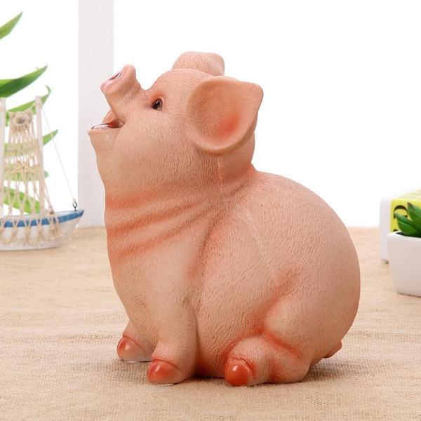 Realistic Cheerful Piggy Bank | Skanto