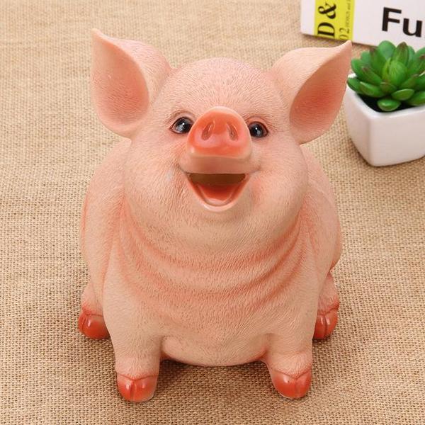 Realistic Cheerful Piggy Bank | Skanto