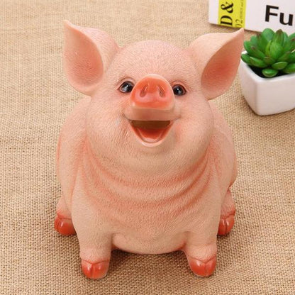 Realistic Cheerful Piggy Bank | Skanto