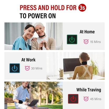 BowLift | Heated Neck Wrap with Red Light Therapy – Effective Heat & Massage for Neck Pain Relief