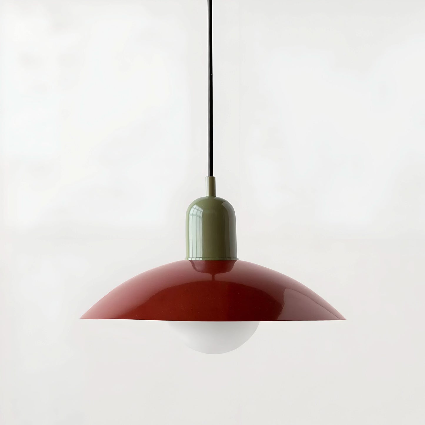 BowLift | Modern Macaron Bauhaus Pendant Light – Iron Shade