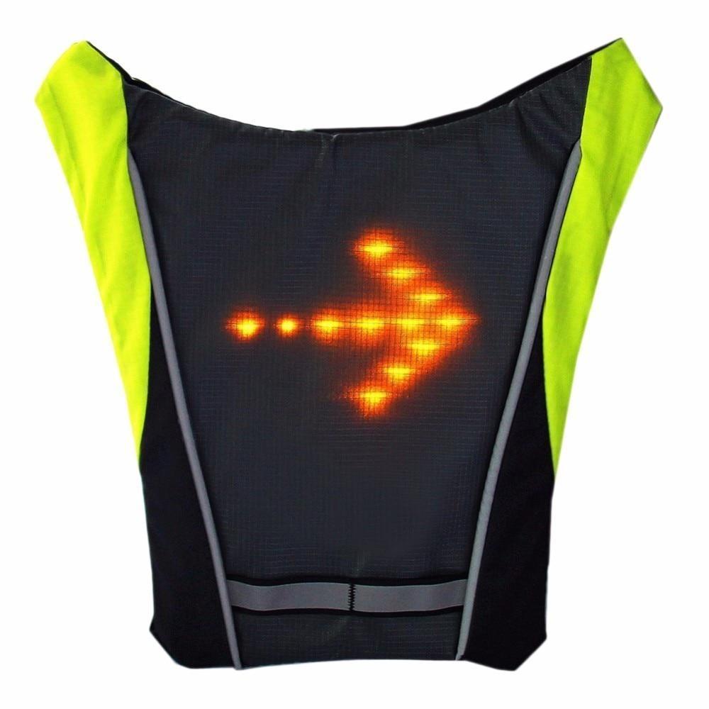 BowLift | Turn Signal Cycling Reflective Safety LED Vest Cyclist Outdoor Waterproof