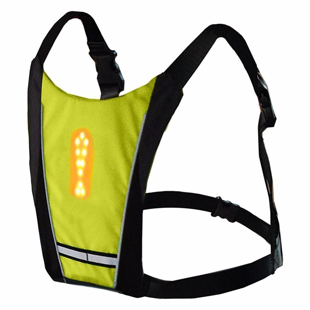 BowLift | Turn Signal Cycling Reflective Safety LED Vest Cyclist Outdoor Waterproof