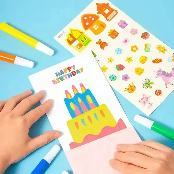 BowLift | Rainbow Scratch Art Set – Creative Fun & Postcards in One