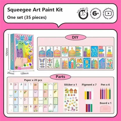 BowLift | Rainbow Scratch Art Set – Creative Fun & Postcards in One