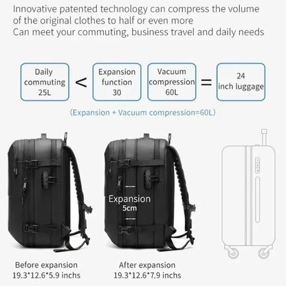 Skanto | Compressible Laptop Backpack for Travel